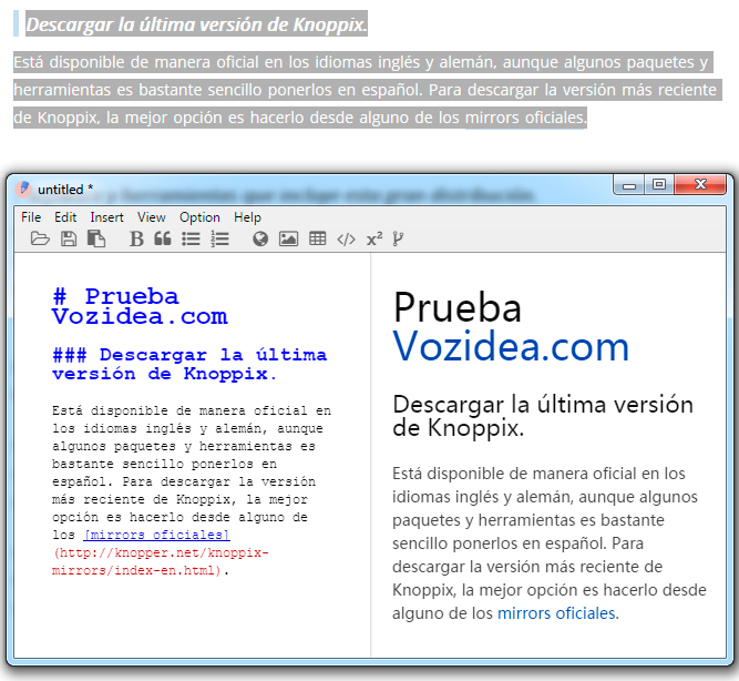 guardar html como markdown